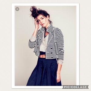 COPY - Brand new Boxy Scuba Jacket Black/Ivory